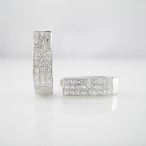 14K Ladies Diamond Earrings
